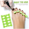 PACKOVE 100pairs Disposable Toe Separators Heart-shaped Foot Adjusters for and
