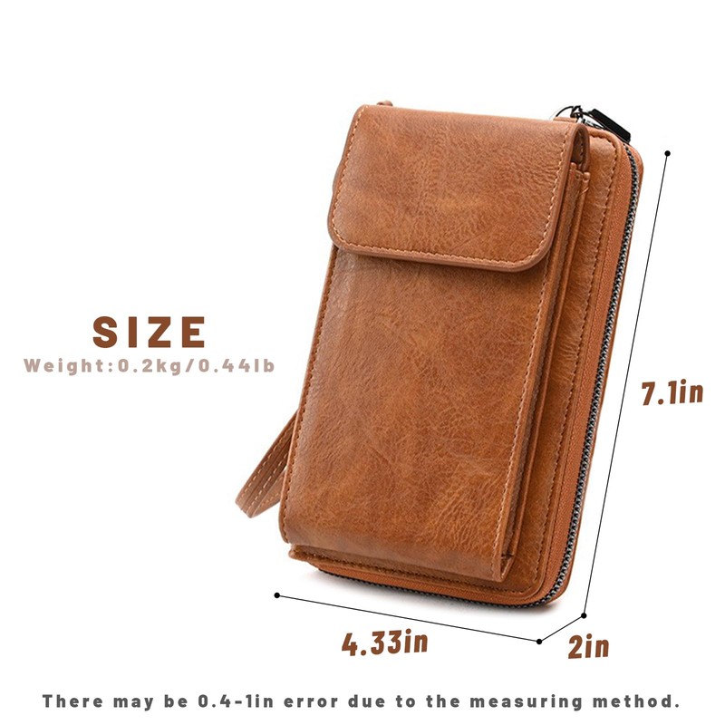 mygreen Small Crossbody Cell Phone Purse for Women Leather Cellphone