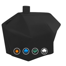 Heavy Duty Grill Cover Fit Dyna-Glo DGN486DNC-D DGN486SNC-D, DGN576DNC-D DGN576SNC-D Premium Large Charcoal Grill Cover, Black