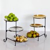 Three Layer Fruit Basket Stainless Steel Fruit Basket Modern Multi