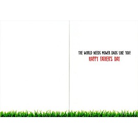 Chipmunk Lawnmower Cute Funny Father's Day Card