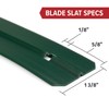 Chain-Link Fence Blade Slats with Bottom Lock (4-ft, Green)