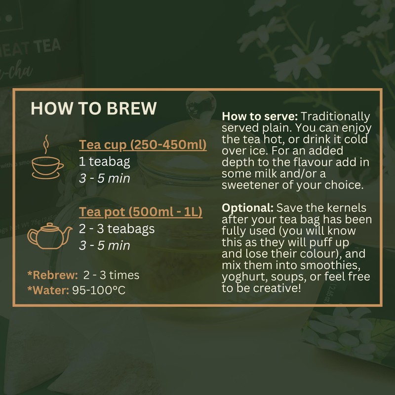 T. Buckwheat Tea (Teabags) | Soba-cha | Good for Digestion,