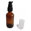 Meliars Frasco Dosificador 60 Ml Cristal Ambar Bomba Negra (50