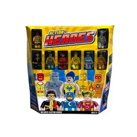 Blokko Action Heroes, Set of 8 Collectible Figurines, Ages 8+