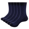 YUEDGE Men's Business Socks, Bamboo Charcoal, Bamboo Fiber, Breathable, Sweat
