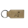 Mister Petlife Rottweiler Keychain Leatherette Rectangle - Laser Engraved -