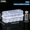 OrganiMax Refrigerator Storage Box – Peptide Vial Freezer Tube Container,
