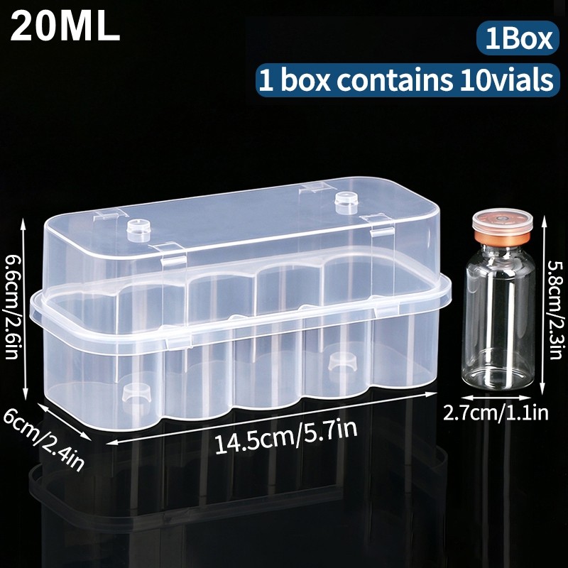 OrganiMax Refrigerator Storage Box – Peptide Vial Freezer Tube Container,