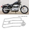 Qiilu Motorcycle Rear Pannier Rack Mount Fits XL883/1200 X48 (Silver),