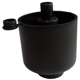 Aerzetix: C42482 Set of 4 Adjustable Furniture Feet Black for Inserting Diameter 50 mm Height 44 mm
