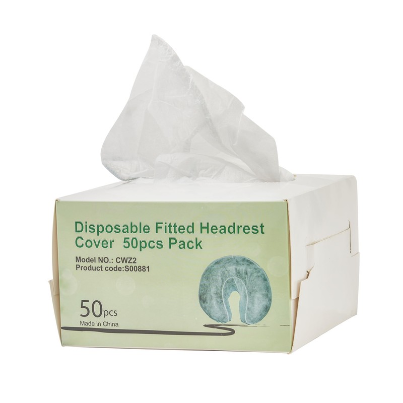 Master Massage Disposable Fitted Soft Headrest Cover for Massage Table