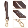 DONGKER 11.8" Short Dog Leash, Leather No Tangle Dog Leash