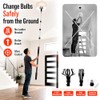 Kyxeuo Telescoping Light Bulb Changer for High Ceilings ，26FT Reach,