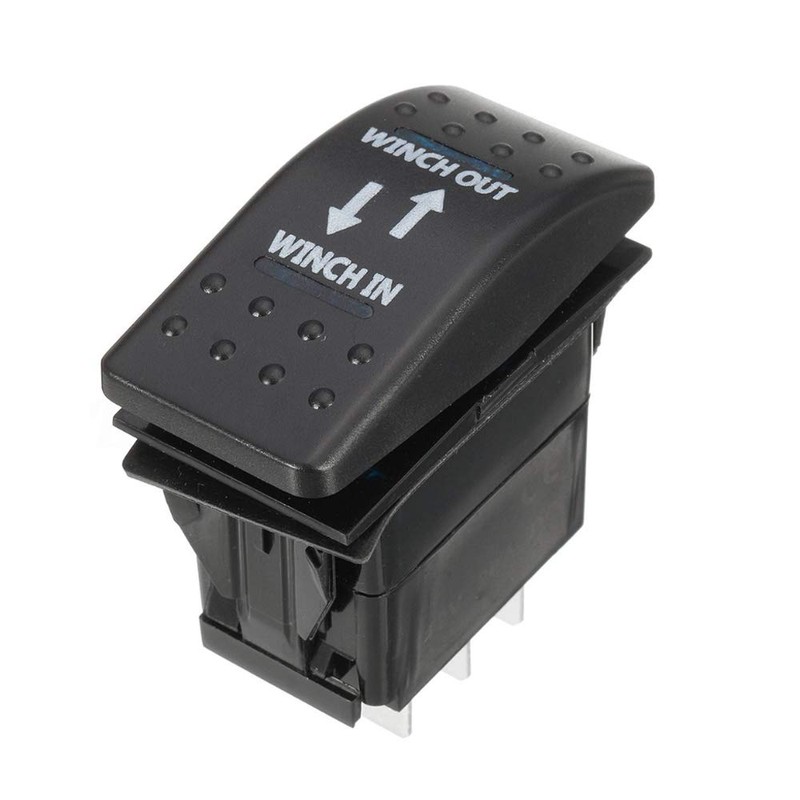 Mintice™ Car Vehicle 12V 20A Blue LED Light Rocker Toggle