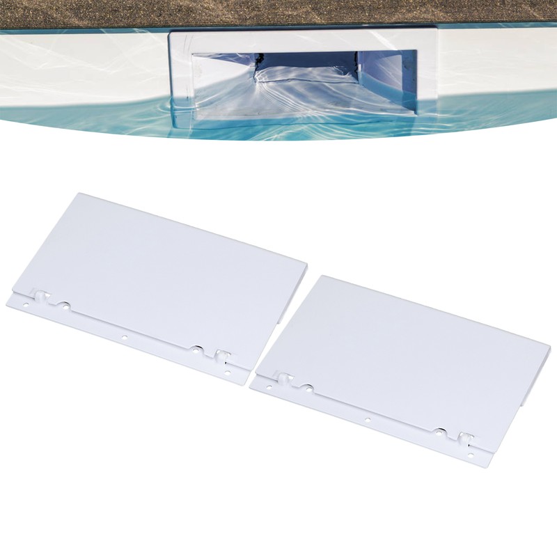 2pcs Skimmer Assembly Plastic Replacement Swimming Pool Gate Weir Baffle