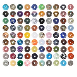 30mm Donut Beads Wholesale Lot Semi-Precious Gemstone for Jewelry Making