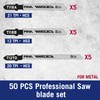 MNA Multi-Purpose Jig-Saw Blades, 50 Pieces, Assorted Jig Saw Kit