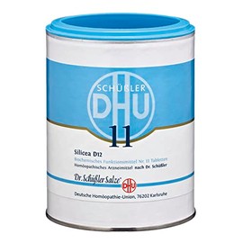 DHU Schuessler Salt No. 11 Silicea D12 - The Mineral Salt of Hair, Skin and Connective Tissue - The Original, Pack of 1000 Tablets