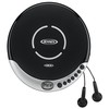 Jensen Portable CD Player with Bass Boost, Silver, JENCD60R