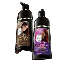 Amococo 3-in-1 Hair Color Shampoo - roma Comfort Conditioner Haircare shampoo hair growth onion rosemary shampoo rosemary shampoo Cleanser Cleansing - Color: black