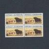Black Angus Cattle - Vintage Mint Set of 4 Stamps