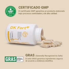 DK Fort5 | Vitamina D3 400 UI + K2 + Vitamina C | Betaglucanos e Inulina | Apoyo Inmune y Óseo | Alta Absorción | 120 Cápsulas