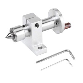 Centro vivo de doble cojinete, centro giratorio cónico telescópico de mini torno, profundidad de perforación ajustable, buena resistencia al calor, alta resistencia mecánica, para carpintería o máquin