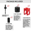 RKK Door Lock Installation Kit, Including 2-1/8" and 1" Hole