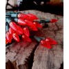 100 Lights C6 Indoor Outdoor Christmas String Light Red Strawberry