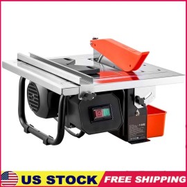 Wet Tile Saw 7 Inch Adjustable Cutting Depth Induction Motor Dust-Free Operation