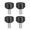 sourcing map 4pcs Knurled Clamping Knobs M5 x 10mm Metric