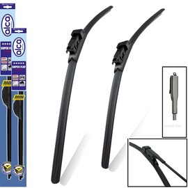 alca Fits Nissan Juke 2017-2019 Wiper Blades Alca Super Flat ASF23" 14" PT and Rear 12" ARC