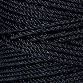 HONGDA Tarred Bank Line Twine, 465 Feet Nylon Twine #36 Bank Line-Black Nylon String 2.3mm, Black Strong Twisted Seine Rope Ideal for Gardening, Construction, Gear Tying, Bushcraft Gear