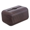 Tissue Box Cover Wood Grain Easy Refill Rectangular Stylish Elegant