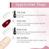 JODSONE 2 Bottles of Top Coat Base Coat Set No