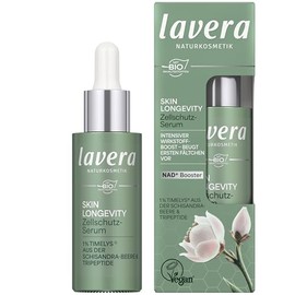 lavera Skin Longevity Cell Protection Serum - Face Serum with Hyaluronic & Herbal Active Ingredients for Smooth, Nourished Skin, Moisture & Regeneration, Natural Cosmetics