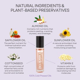 C CARE C CARE Vanilla & Sugar Roll-On Cuticle Oil | Natural Revitalizing Hydrating Nail Oil | Repaires Cuticles Overnight | For Damaged Skin And Thin Nails | Paraben Cruelty Free Formula | 10ml