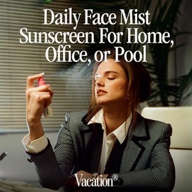 Vacation Super Spritz SPF 50 Paquete de Protector Solar Facial en Aerosol & Ambientador, Protector Solar Diario en Spray para la Cara, Sensación Limpi