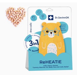 Dr. SevinnOK Tummy Warmer For Baby Gas And Colic Relief With Cherry Stones