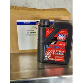 LIQUI MOLY 4T Synthetic Street Race Motor Oil 1L 5W40 #20074