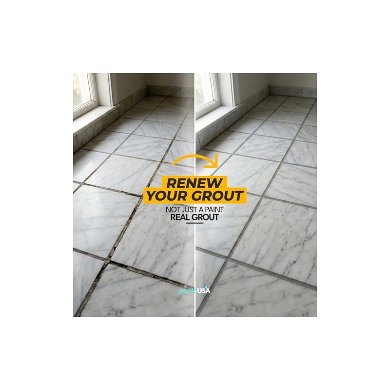Tile Grout Repair Kit - Gray - Premixed Acrylic Sanded