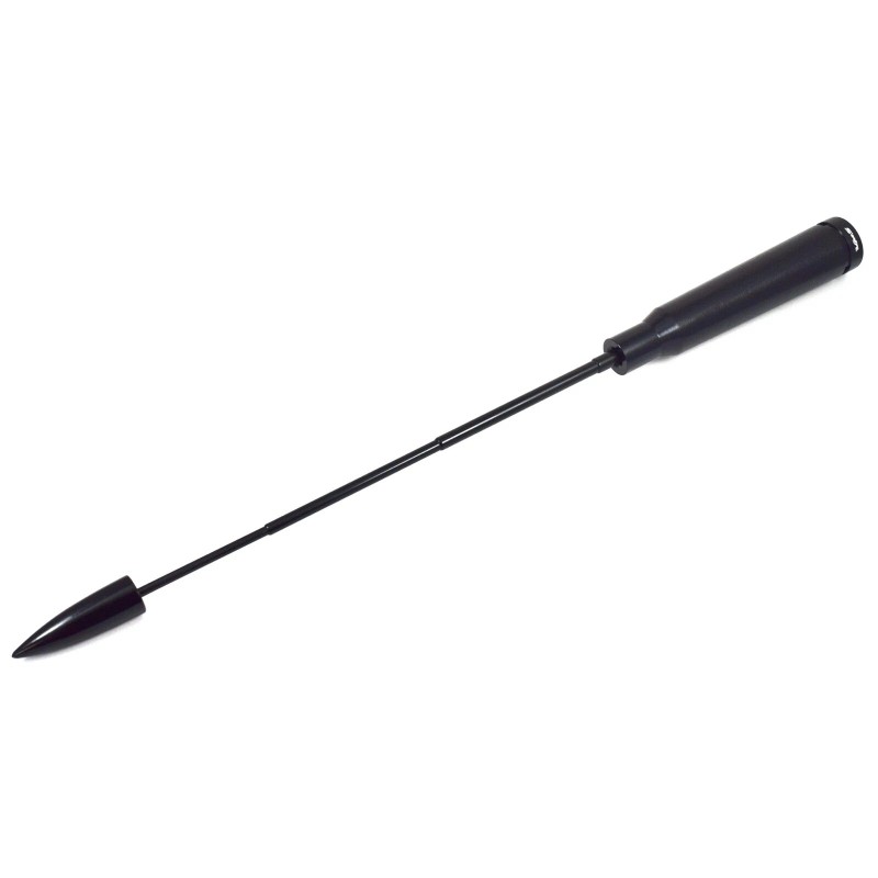 VMS RACING Anti-Theft Retractable Black 50 Caliber Bullet Short Antenna