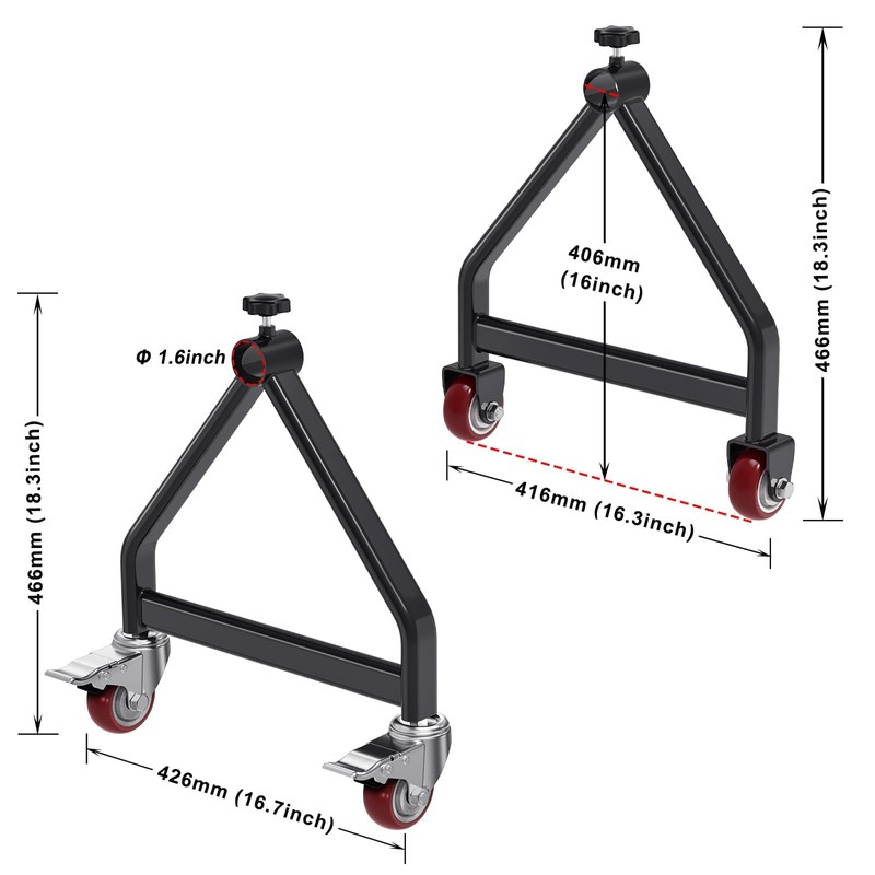 Insaga Wire Spool Rack Portable Cable Caddy with Wheels, Wire