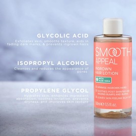 Smooth Appeal Smooth Appeal Ingrown Hair Lotion - The Ultimate Solution for Silky Smooth, Bump-Free Skin. Vegan Skincare, 100ml