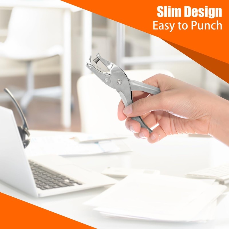 Hole Punch 1 Count, Single Hole Punch Silver Color Hole