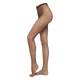 CALZEDONIA Woman's Micronet Tights in Brown, Size M/L
