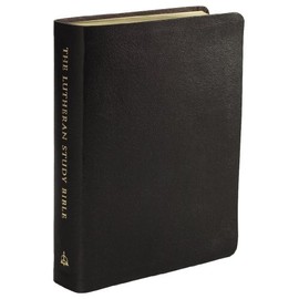 The Lutheran Study Bible - Black Bonded Leather - Thumb Indexed