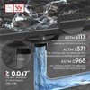 WEBANG 24 Inch Linear Shower Drain Rectangular Floor Drain with