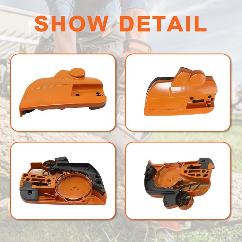 Mtanlo 537286301 Chainsaw Clutch Cover with Brake For Husqvarna 455,
